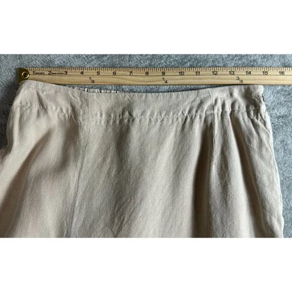 Oska Linen Maxi Skirt Size 2 (30 in Waist) Tan Minimalist Old Money Coastal Chic - Picture 3 of 8